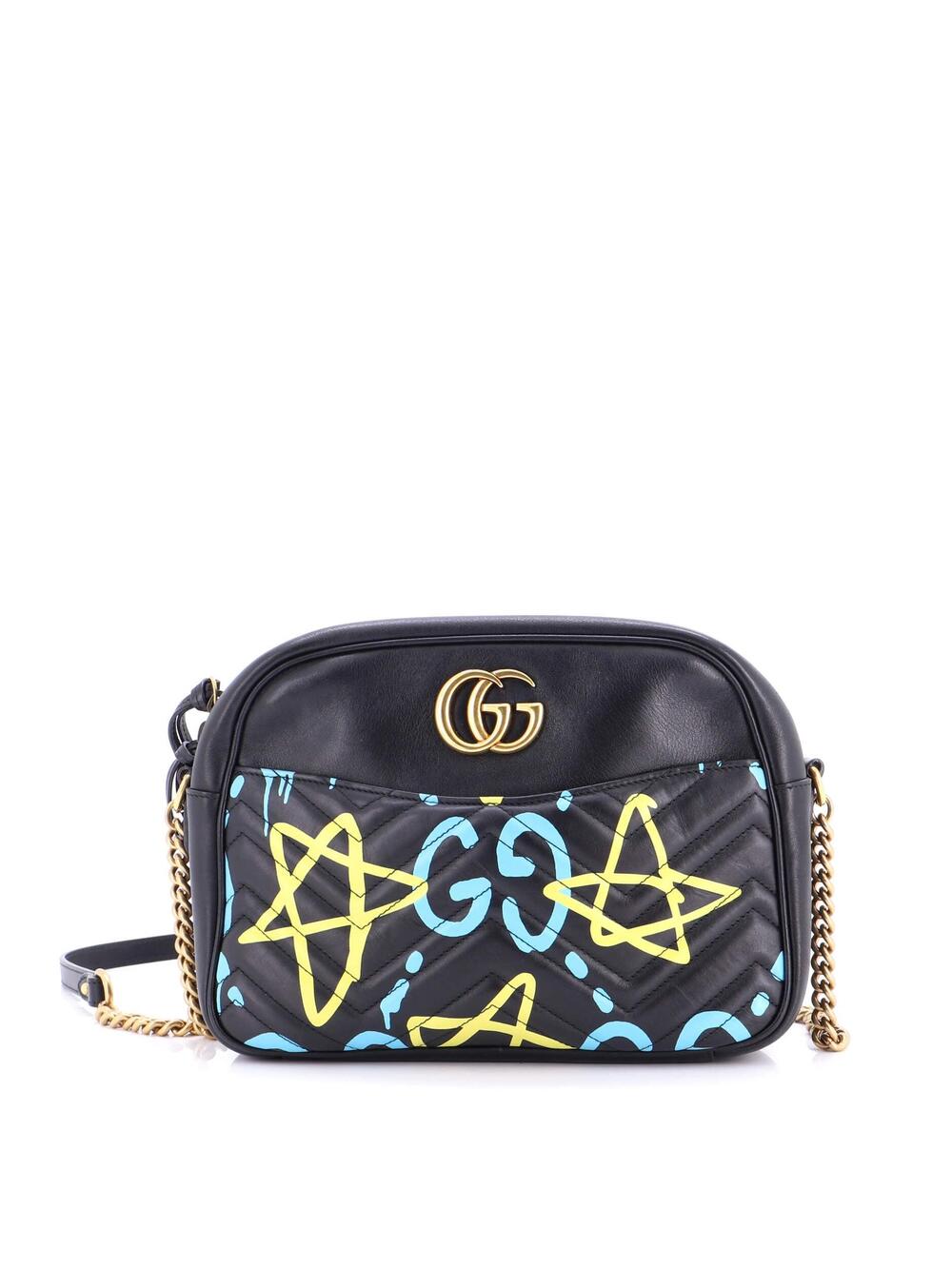 Gg Marmont Shoulder Bag Guccighost #210781G12B